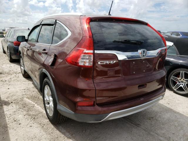 2HKRM3H71FH555260 - 2015 HONDA CR-V EXL BURGUNDY photo 3