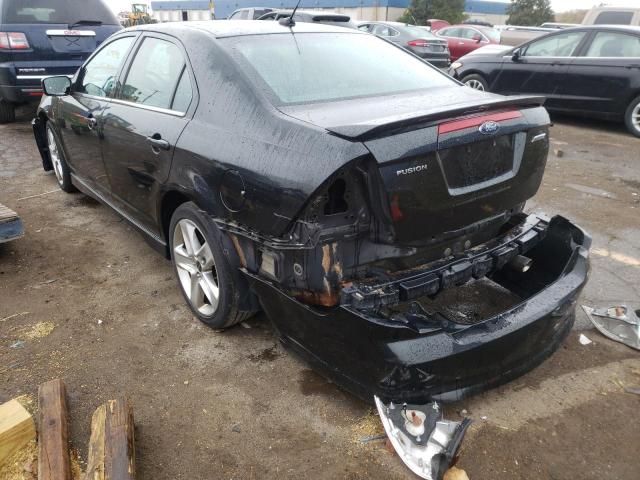 3FAHP0KC4AR146883 - 2010 FORD FUSION SPO BLACK photo 3