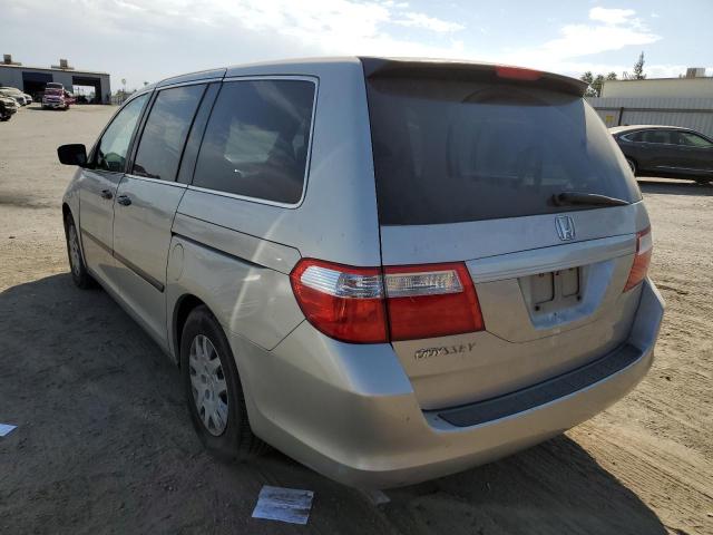 5FNRL38236B062590 - 2006 HONDA ODYSSEY LX SILVER photo 2