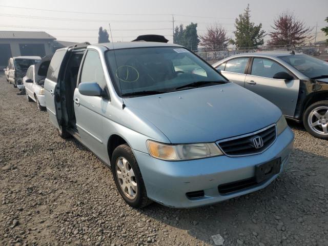 5FNRL18824B093433 - 2004 HONDA ODYSSEY BLUE photo 1