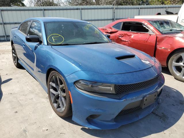 2C3CDXCT5MH588323 - 2021 DODGE CHARGER R/ BLUE photo 1
