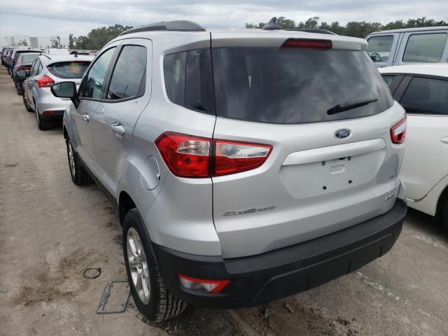 MAJ6P1UL6JC182860 - 2018 FORD ECOSPORT S SILVER photo 3