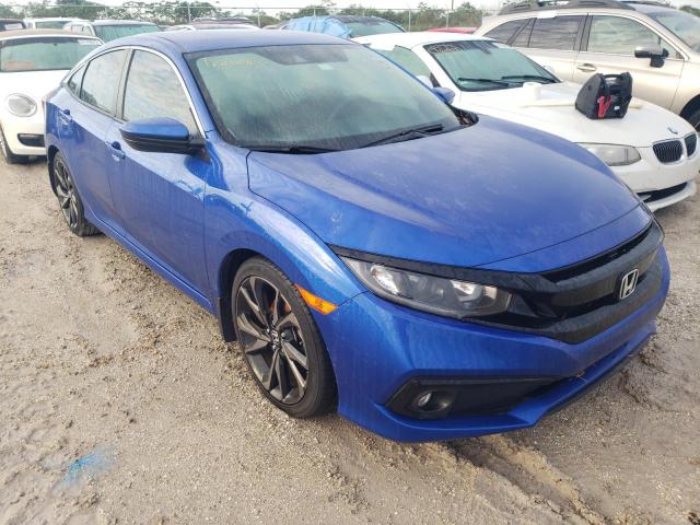 19XFC2F89KE045166 - 2019 HONDA CIVIC SPOR BLUE photo 1