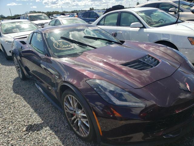 1G1YS2D64H5603273 - 2017 CHEVROLET CORVETTE Z PURPLE photo 1