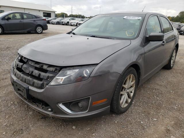 3FAHP0JA2AR332650 - 2010 FORD FUSION SEL GRAY photo 2