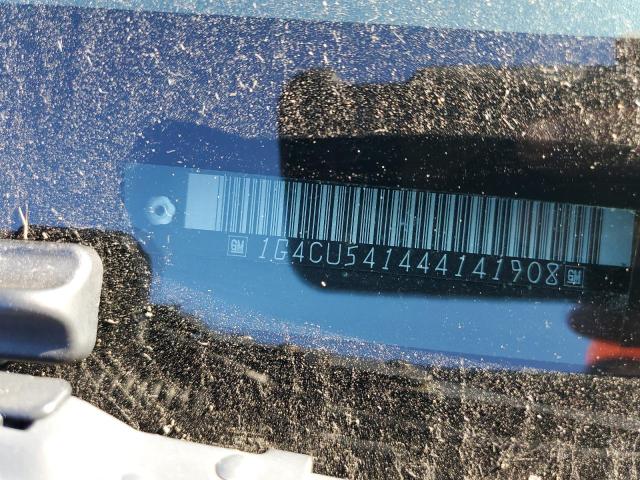 1G4CU541444141908 - 2004 BUICK PARK AVENU BLUE photo 10