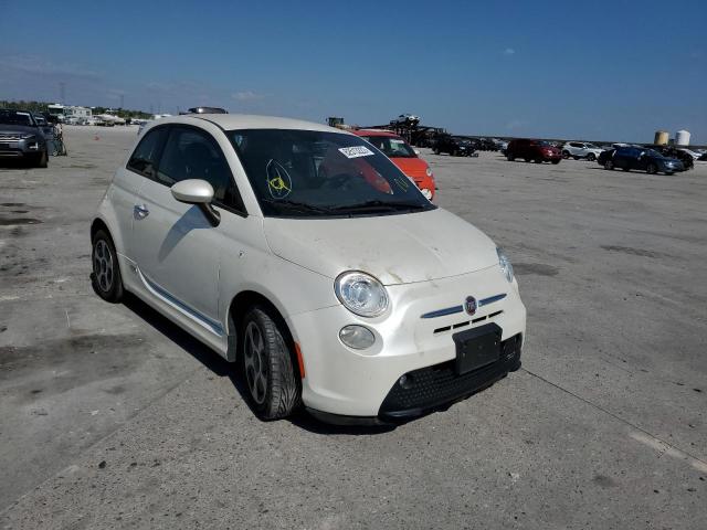 3C3CFFGE4FT694367 - 2015 FIAT 500 ELECTR WHITE photo 1