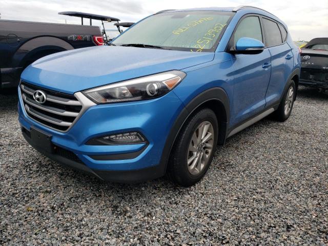 KM8J3CA42JU600295 - 2018 HYUNDAI TUCSON SEL BLUE photo 2