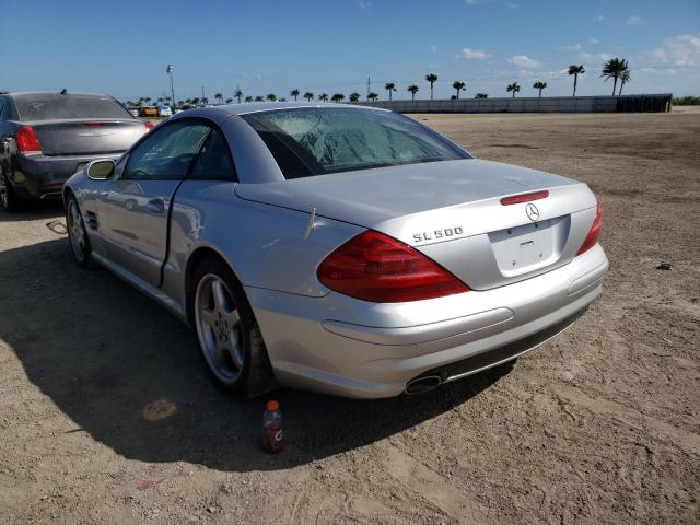 WDBSK75F83F049407 - 2003 MERCEDES-BENZ SL 500R SILVER photo 3