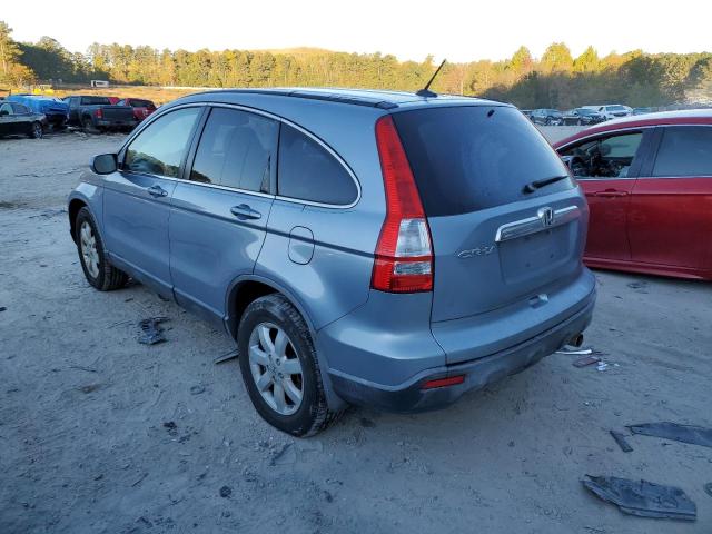 JHLRE38777C002755 - 2007 HONDA CR-V EXL BLUE photo 3