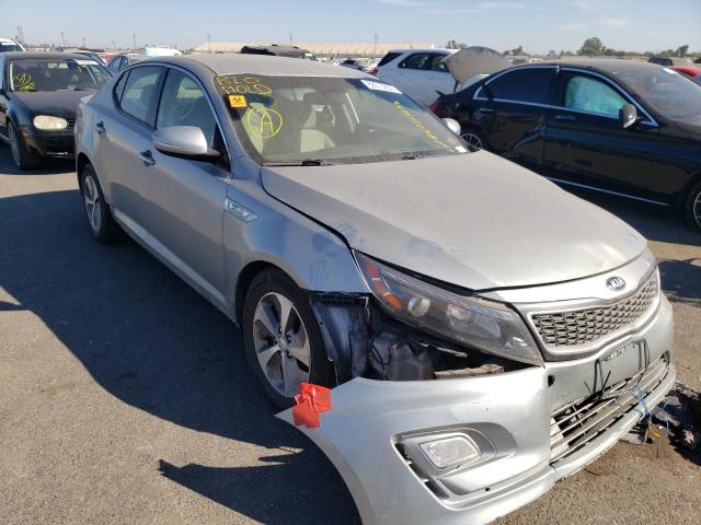 KNAGM4AD4E5068918 - 2014 KIA OPTIMA HYB SILVER photo 1