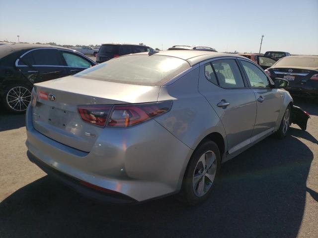 KNAGM4AD4E5068918 - 2014 KIA OPTIMA HYB SILVER photo 4