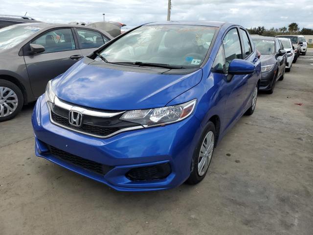 3HGGK5H43KM739734 - 2019 HONDA FIT LX BLUE photo 2