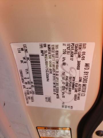 5LMEU88H75ZJ30694 - 2005 LINCOLN AVIATOR 米色 照片 10