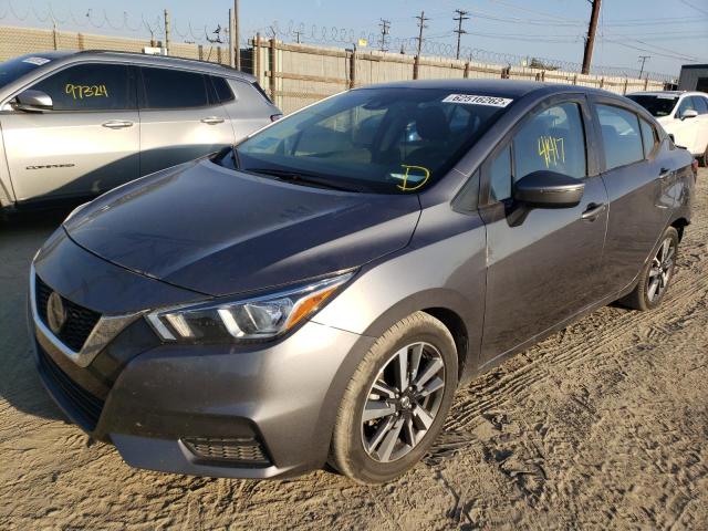 3N1CN8EV9ML808005 - 2021 NISSAN VERSA SV GRAY photo 2