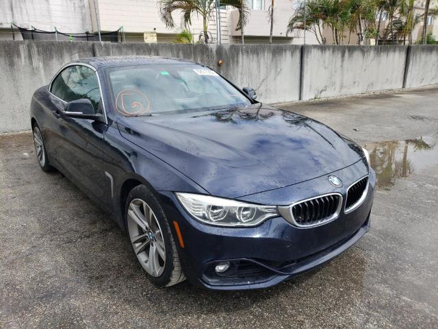 WBA3T3C53EP737735 - 2014 BMW 435 I BLUE photo 1