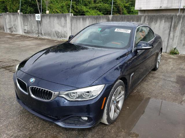 WBA3T3C53EP737735 - 2014 BMW 435 I BLUE photo 2