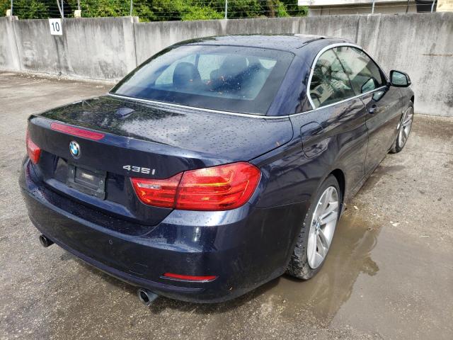 WBA3T3C53EP737735 - 2014 BMW 435 I BLUE photo 4