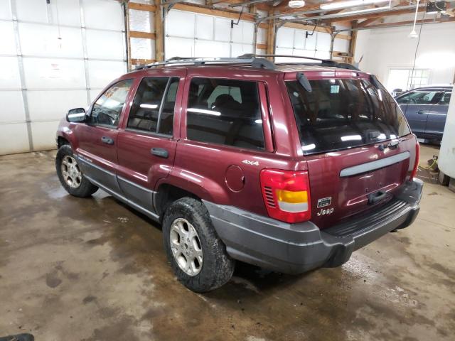 1J4GW48S51C638636 - 2001 JEEP GRAND CHER BURGUNDY photo 3