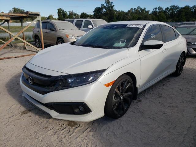 2HGFC2F85LH552671 - 2020 HONDA CIVIC SPOR WHITE photo 2