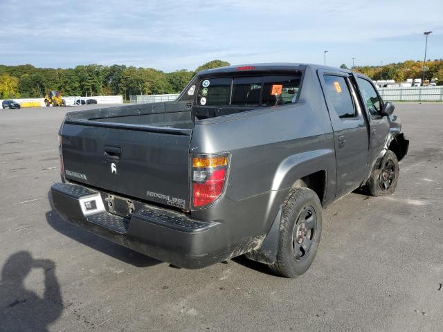 2HJYK16278H513907 - 2008 HONDA RIDGELINE GRAY photo 4