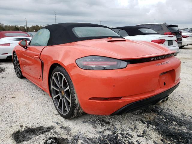 WP0CB2A84JS228449 - 2018 PORSCHE BOXSTER S ORANGE photo 3