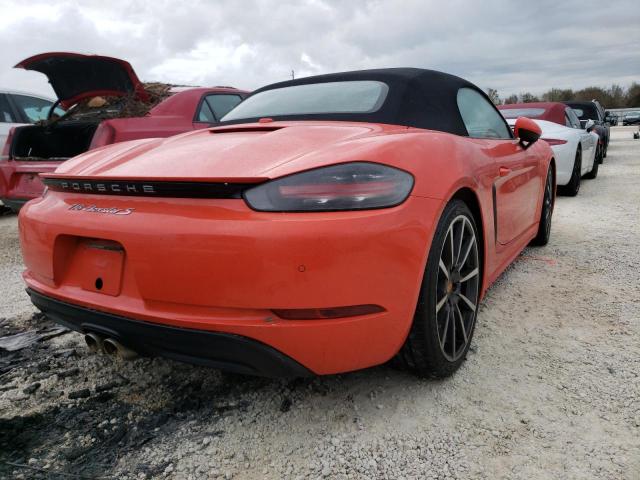 WP0CB2A84JS228449 - 2018 PORSCHE BOXSTER S ORANGE photo 4