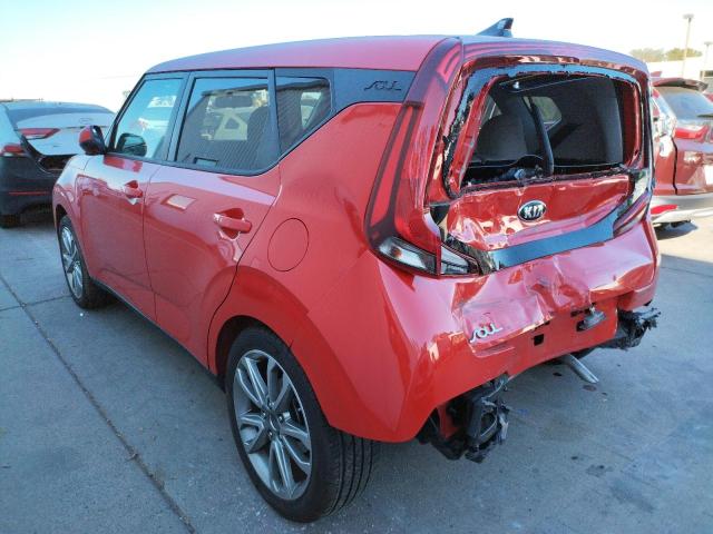 KNDJ23AU7L7709988 - 2020 KIA SOUL LX RED photo 3