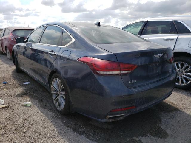 KMHGN4JEXHU167712 - 2017 GENESIS G80 BASE BLUE photo 3