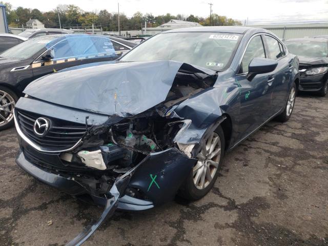 JM1GJ1U66E1125604 - 2014 MAZDA 6 SPORT BLUE photo 2