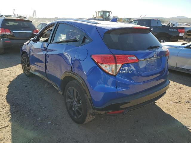 3CZRU5H14NM730031 - 2022 HONDA HR-V SPORT BLUE photo 3