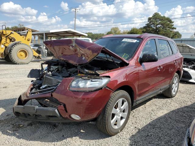 5NMSH73E18H222589 - 2008 HYUNDAI SANTA FE S MAROON photo 2