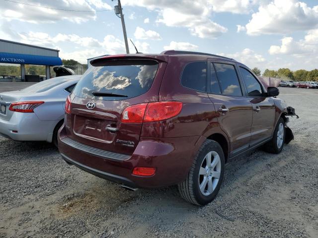 5NMSH73E18H222589 - 2008 HYUNDAI SANTA FE S MAROON photo 4