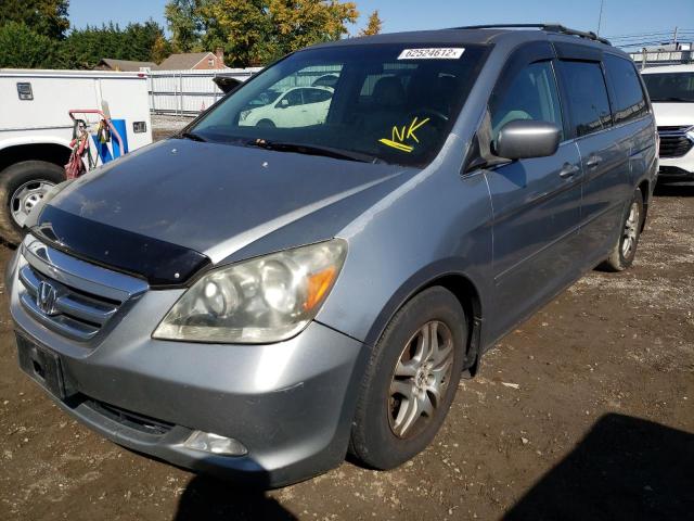 5FNRL38746B094475 - 2006 HONDA ODYSSEY EX BLUE photo 9