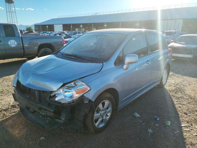 3N1BC1CP1BL489497 - 2011 NISSAN VERSA S BLUE photo 2