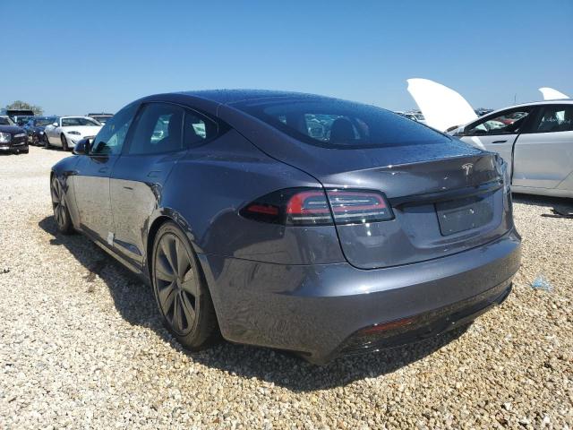 5YJSA1E50NF476340 - 2022 TESLA MODEL S ნაცრისფერი ფოტო 3