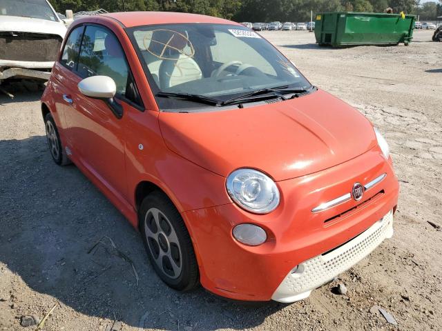 3C3CFFGE9DT604594 - 2013 FIAT 500 ELECTR ORANGE photo 1