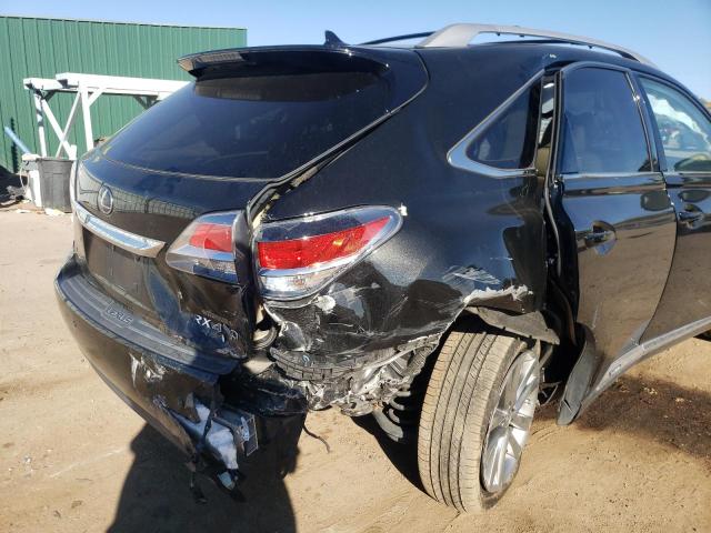 JTJBC1BA0D2056779 - 2013 LEXUS RX 450 BLACK photo 9