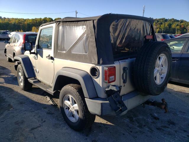 1J4FA24177L133993 - 2007 JEEP WRANGLER X SILVER photo 3