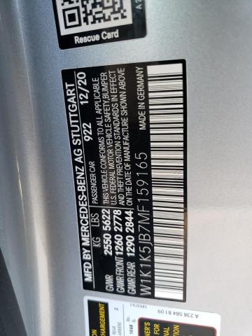 W1K1K5JB7MF159165 - 2021 MERCEDES-BENZ E 450 SILVER photo 10