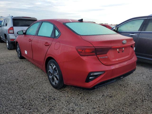 3KPF24AD1LE187385 - 2020 KIA FORTE FE RED photo 3