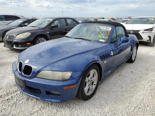4USCH9342YLF85275 - 2000 BMW Z3 2.3 BLUE photo 2