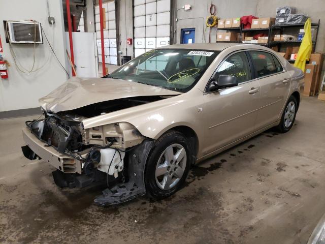 1G1ZG57B38F258716 - 2008 CHEVROLET MALIBU LS თაფლისფერი ფოტო 2