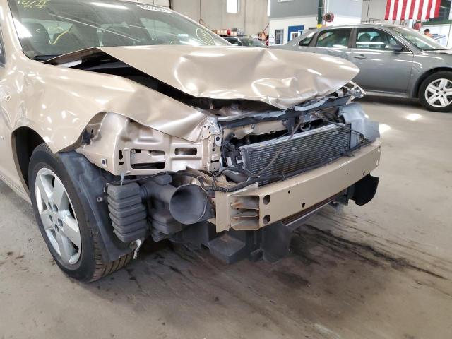 1G1ZG57B38F258716 - 2008 CHEVROLET MALIBU LS თაფლისფერი ფოტო 9