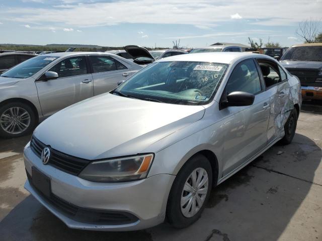 3VW2K7AJ2EM333711 - 2014 VOLKSWAGEN JETTA BASE 银色 照片 2