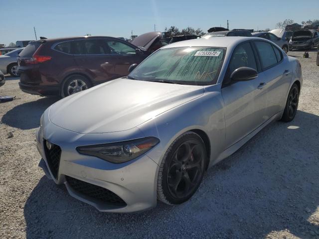 ZARFAMBN1K7608780 - 2019 ALFA ROMEO GIULIA TI SILVER photo 2