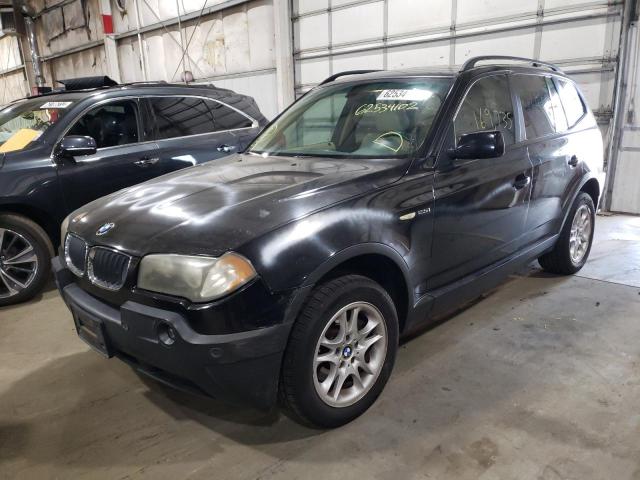 WBXPA73424WC38220 - 2004 BMW X3 2.5I BLACK photo 2