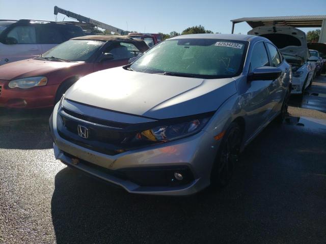 2HGFC2F89LH562698 - 2020 HONDA CIVIC SPOR SILVER photo 2
