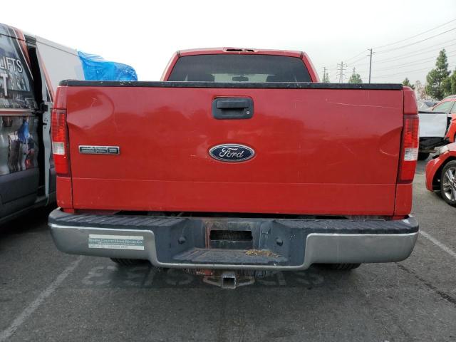 1FTRX12W25FB38749 - 2005 FORD F150 RED photo 6