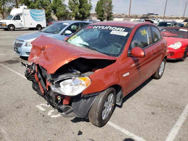 KMHCM36C18U073575 - 2008 HYUNDAI ACCENT RED photo 2